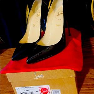 Black Christian Louboutin heels size 40